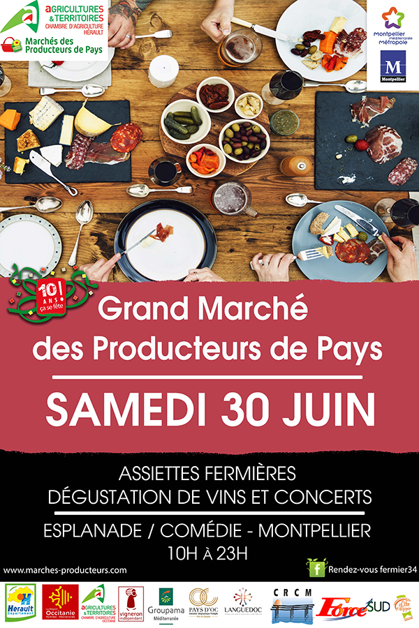 Montpellier - Grand Marché de producteurs de Pays